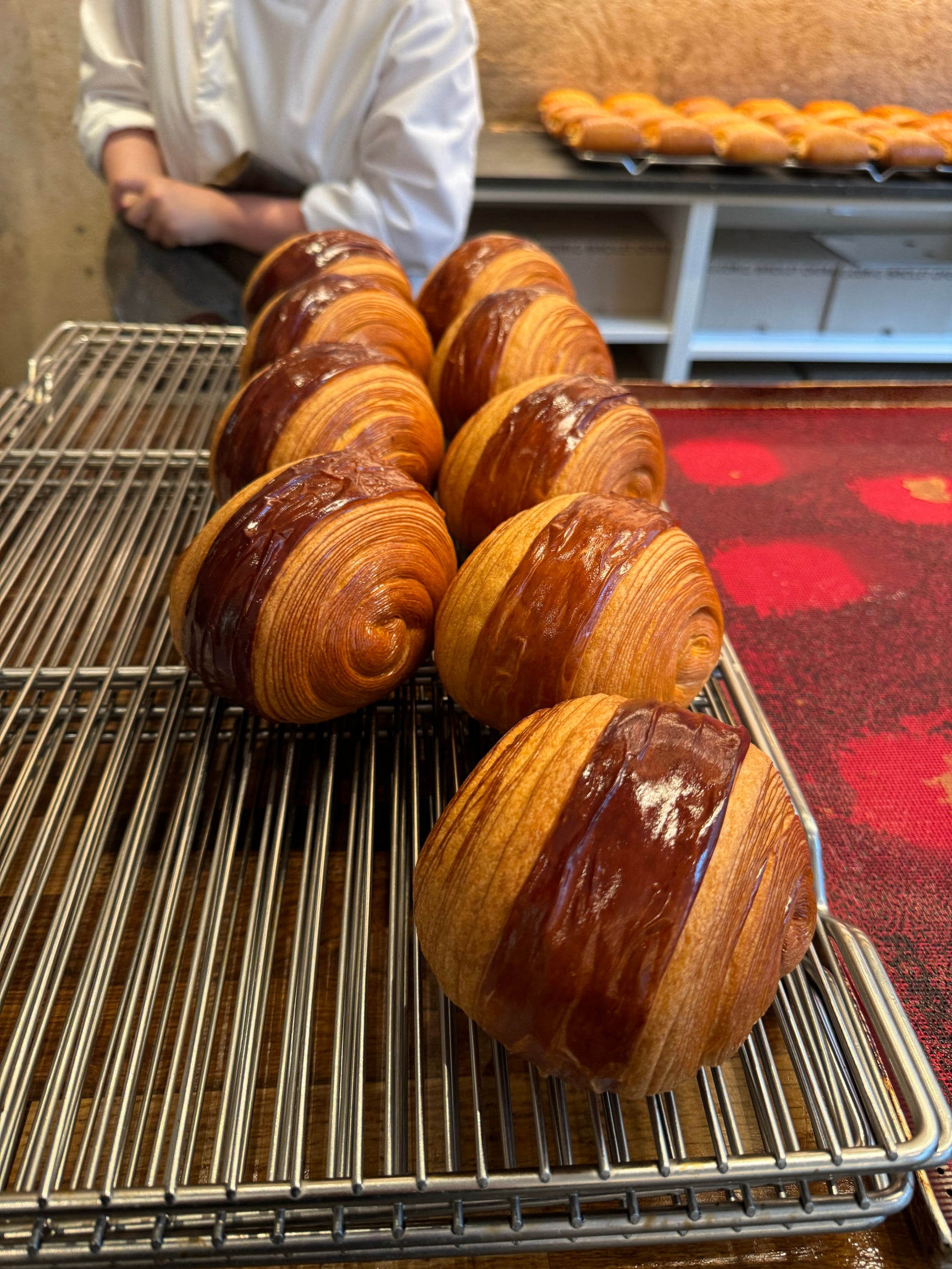 A photo of a Michelin-starred croissant.