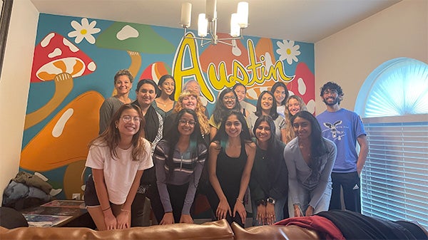Tegan and other members of the ASB team.