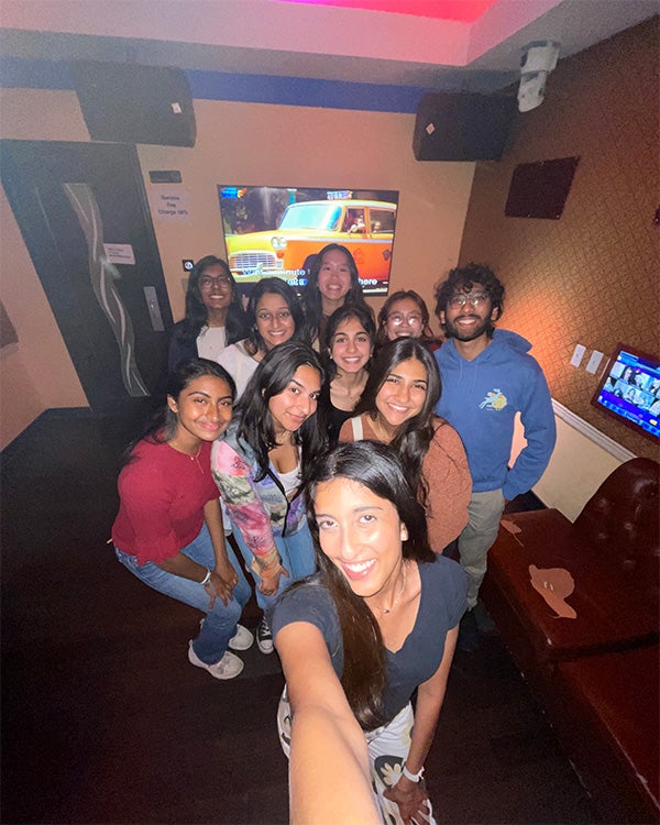 Tegan and other members of the ASB team.