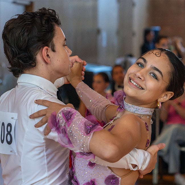 Founded in 2010, the Rice Ballroom Team is a competitive dance group focused on performing and developing new skills in a fun environment.