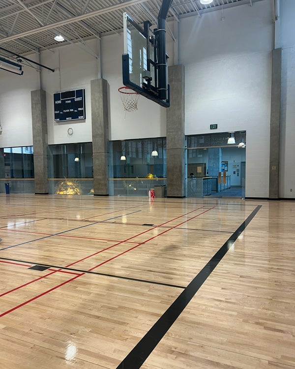 A basketball court