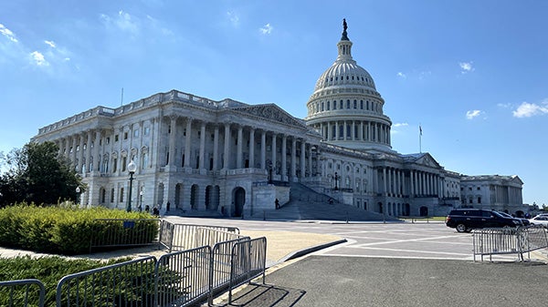 The Capitol building in Washington D.C.
