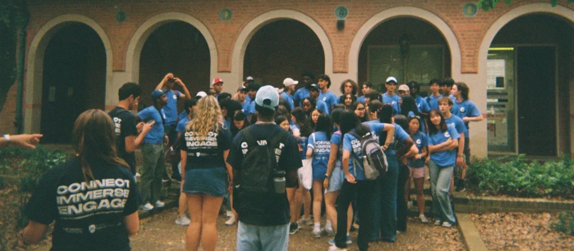 People in matching T-shirts 