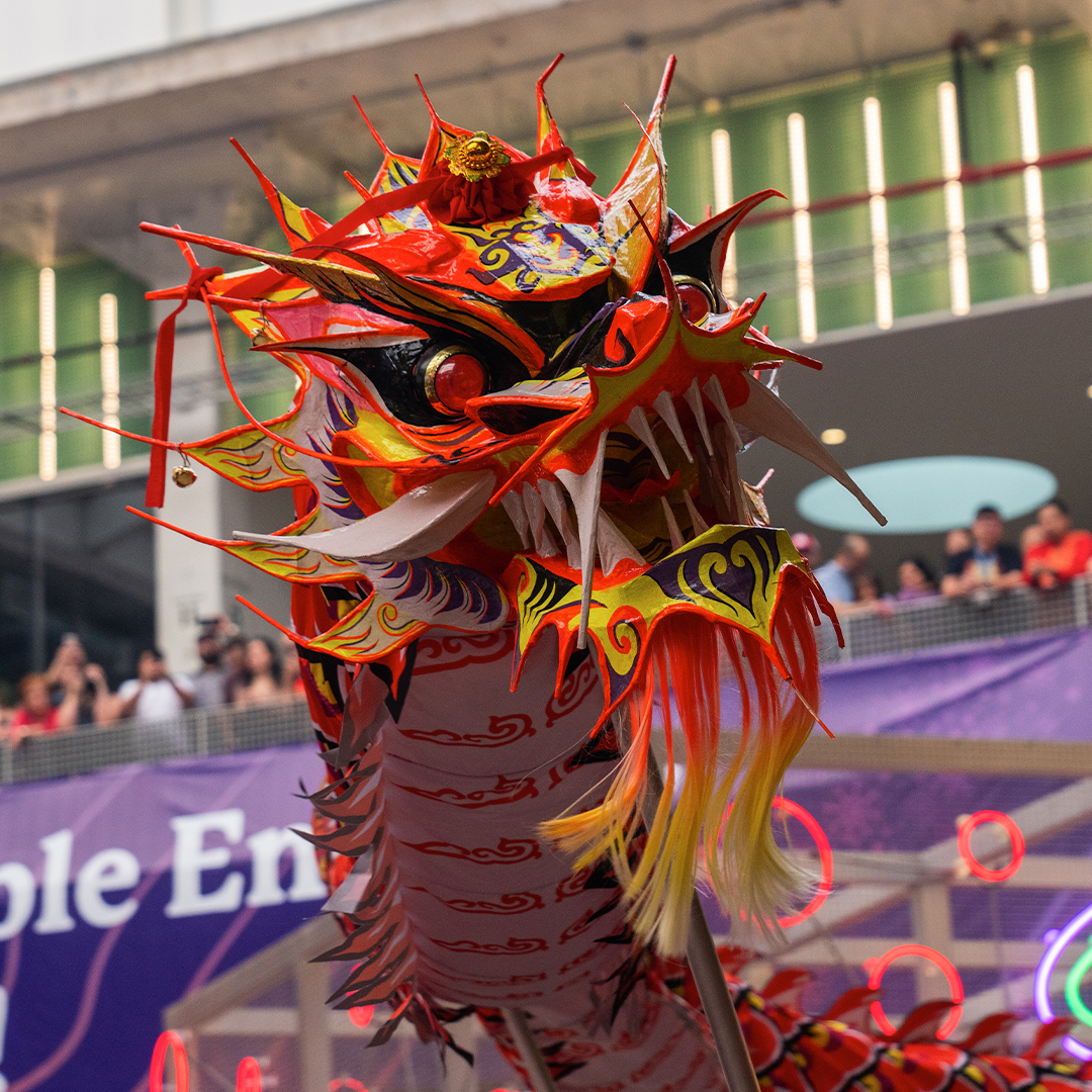 There was a Dragon Dance performed by Houstons Soaring Phoenix Dragon & Lion Dance Association