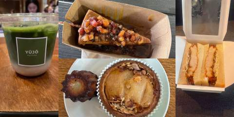 Collage of food items found across Houston