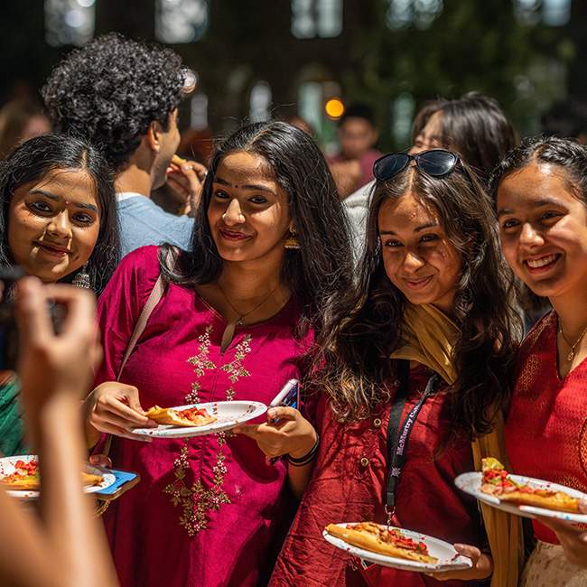Rice students celebrating Diwali, the Hindu Festival of Lights! 