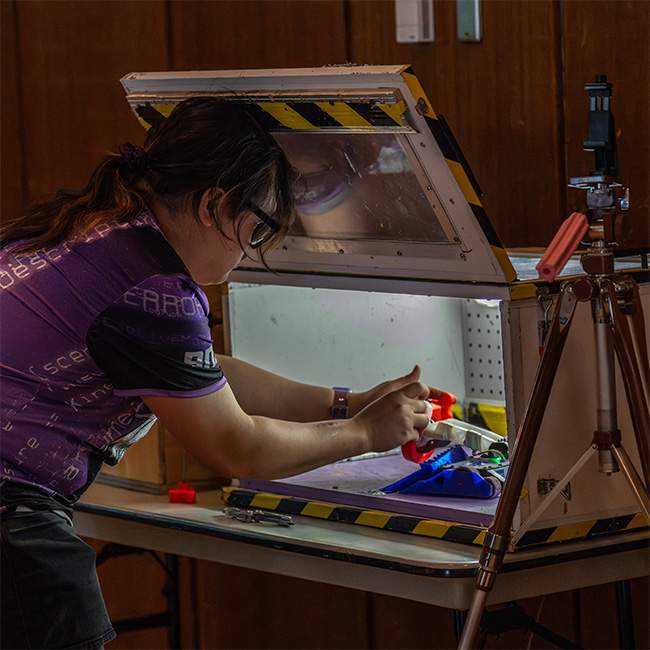 Rice University hosted its inaugural BattleBots competition, the Rice Robo-Rumble, at the RMC this year.