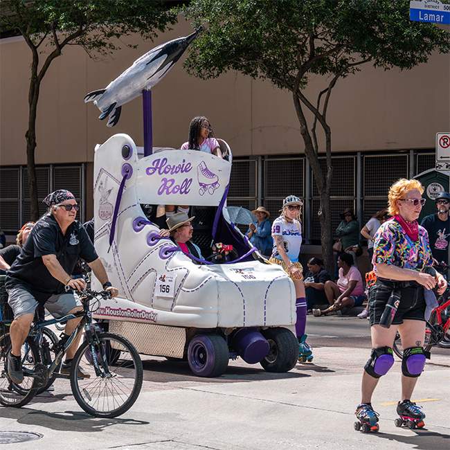 Now in its 38th year, the Art Car parade features over 250 mobile masterpieces.